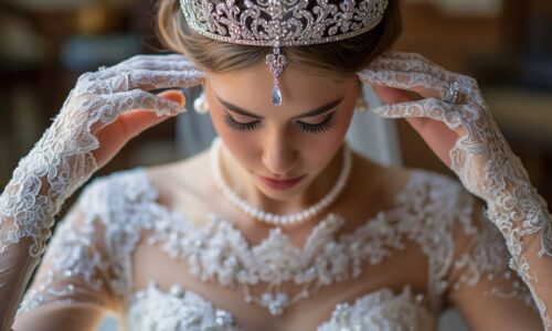 Accessoiriser votre robe de mariée princesse pour un mariage féerique