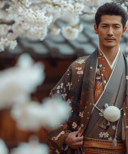 Élégance masculine : L’art du kimono japonais pour hommes