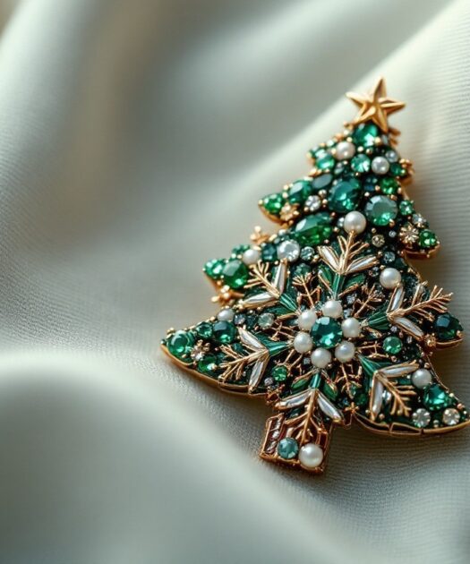 La broche sapin, flocon ou renne : kitsch ou statement mode assumé ?