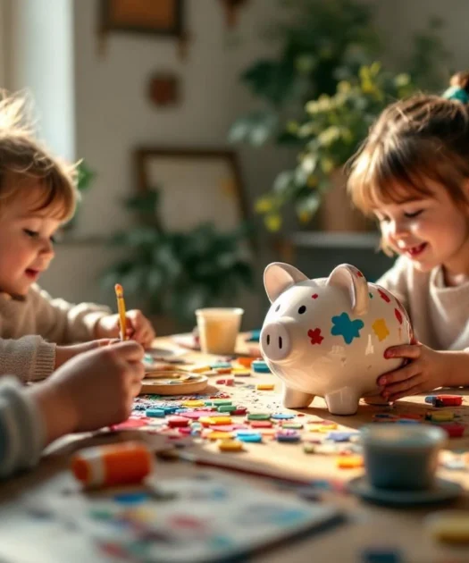 Décorer une tirelire avec vos enfants : idées créatives et moments complices