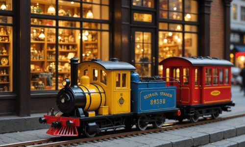Trains miniatures à Séoul vitrines et boutiques rares
