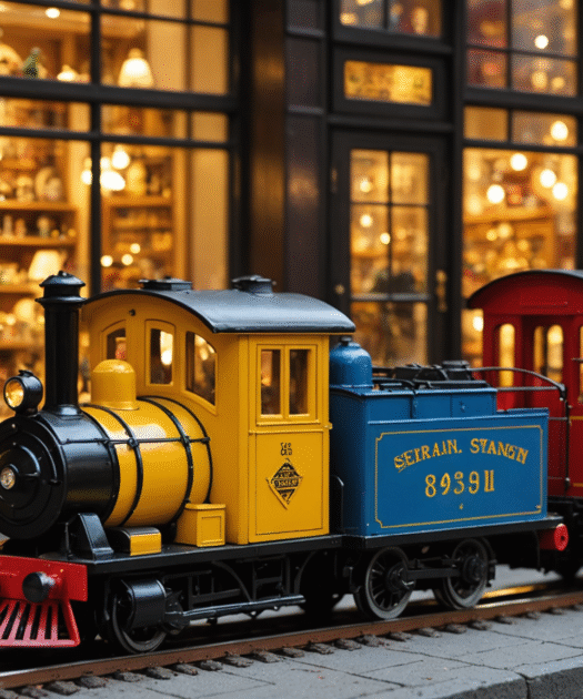 Trains miniatures à Séoul vitrines et boutiques rares