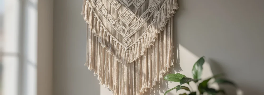 Macramé XXL en 2026 : pourquoi les grandes pièces murales deviennent incontournables