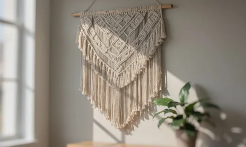 Macramé XXL en 2026 : pourquoi les grandes pièces murales deviennent incontournables