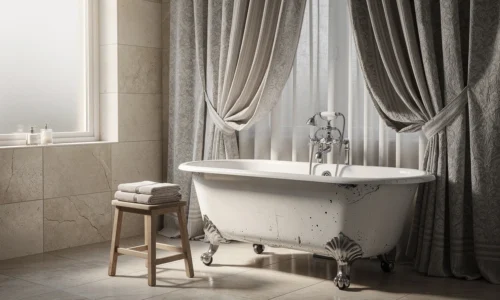 Osez le look couture dans la salle de bain avec des rideaux de douche inspirés des défilés