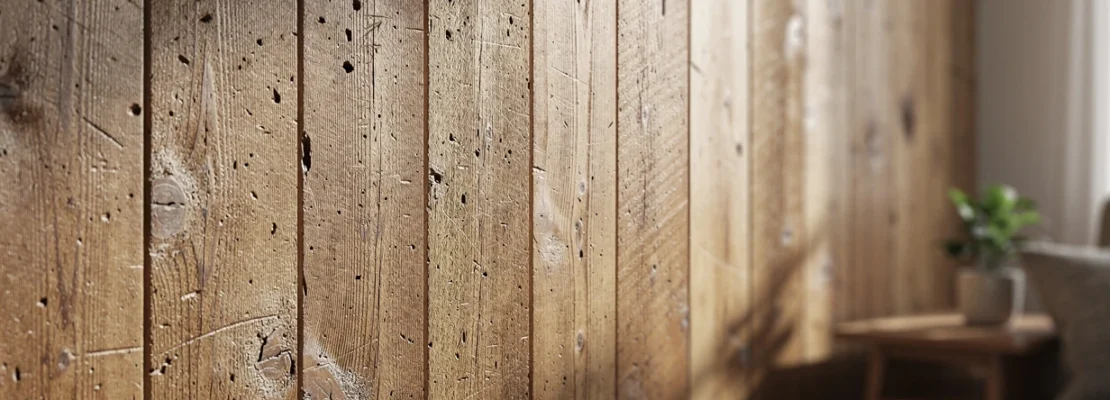Du grain et du caractère : le charme intemporel des habillages muraux en bois